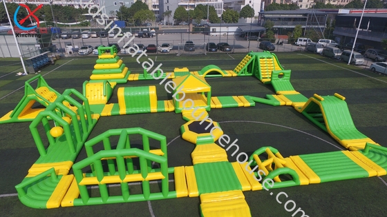 Hersteller Riesen aufblasbare Wasserpark Feuerdichte PVC aufblasbare Wasserpark Spiele