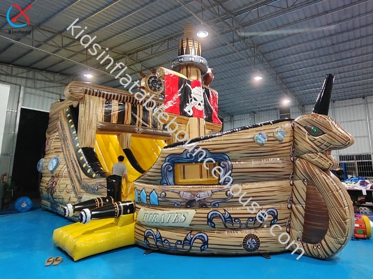 Customisierte PVC Aufblasbare Piratenschiff Aufblasbare Hindernisbahn Spielplatz