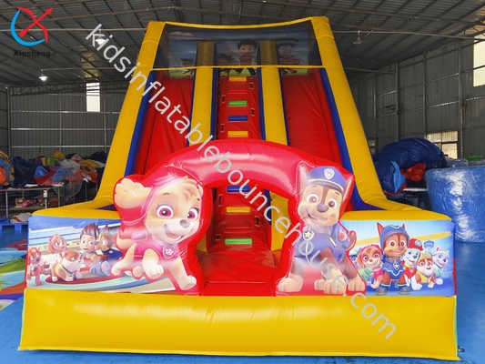 Fabrik gewerbliche aufblasbare PAW Patrouillenrutsche große aufblasbare doppelte Trockenrutschen