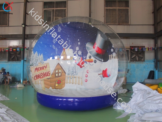 Aufblasbare Weihnachtsschneeflocke Winter-Schneemann-Thema Aufblasbare Kugel
