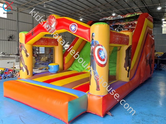 Fabrik kommerzielle aufblasbare Rutsche Spider-Man aufblasbare Springburg