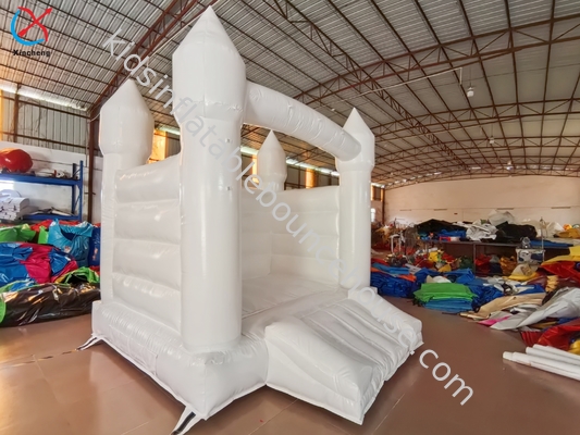 Hersteller Aufblasbare weiße Hochzeit Schubhaus aufblasbare Springburg für Kinder