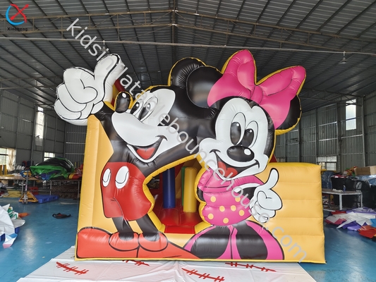 Kommerzielle Mickey und Minnie aufblasbare Sprunghaus mit Rutschen Combo Castle