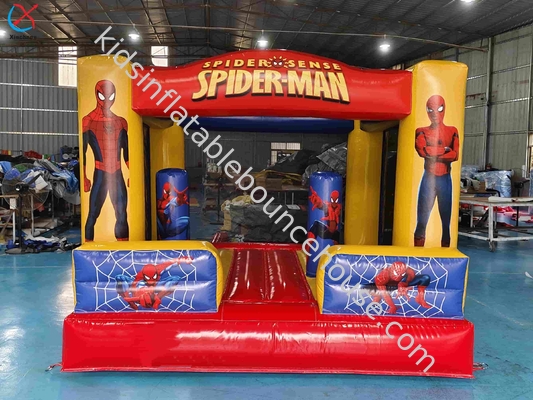 Neues Design aufblasbares Sprunghaus Spiderman Held Karikatur aufblasbares Trampolin Sprunghaus Schloss für Kinder