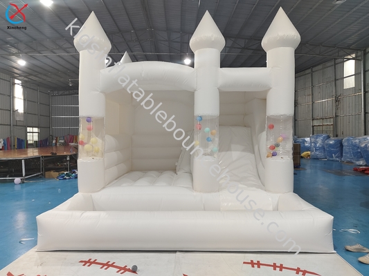 Hochzeit Hüpfburg Hüpfhaus mit Pool Aufblasbares weißes Hüpfhaus