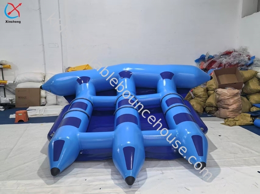 Anbieter Aufblasbares Bananenboot Zugvorrichtungen Blaues Fliegendes Float Bananenspiele