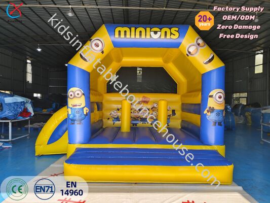 China Gelber Minions Hüpfburg mit Rutsche für Outdoor-Events
