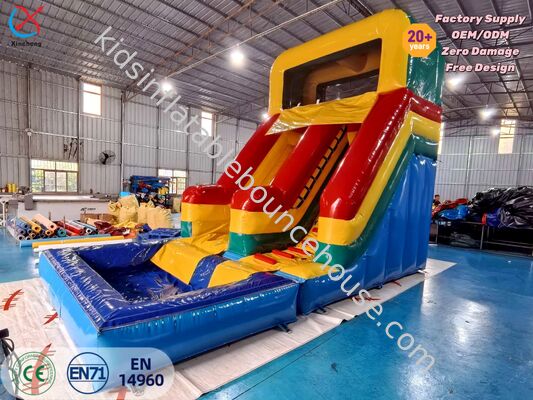 Commercial Grade Inflatable Water Slide with Pool for Kids & Adults Events