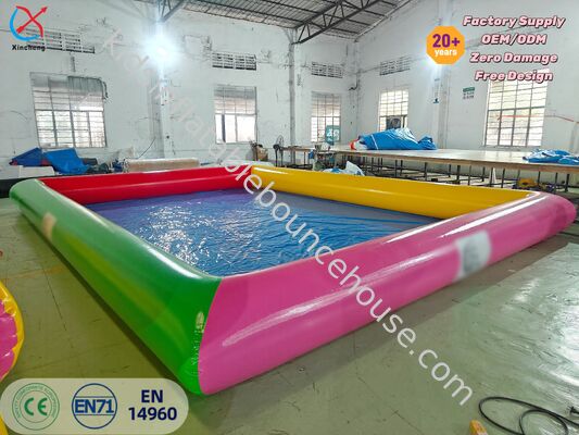 ODM/OEM Colorful PVC Inflatable Water Pool Large Outdoor Swimming Pool