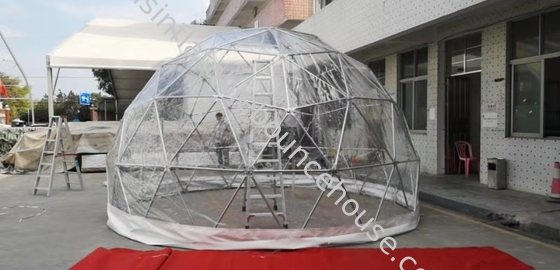 Gewerblich angepasst, für den Außenbereich klares aufblasbares Bubble-Zelt, aufblasbares Trestle-Zelt